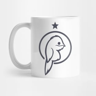 Urutau, cute and weird bird. Stylized art for Potoo lovers Mug